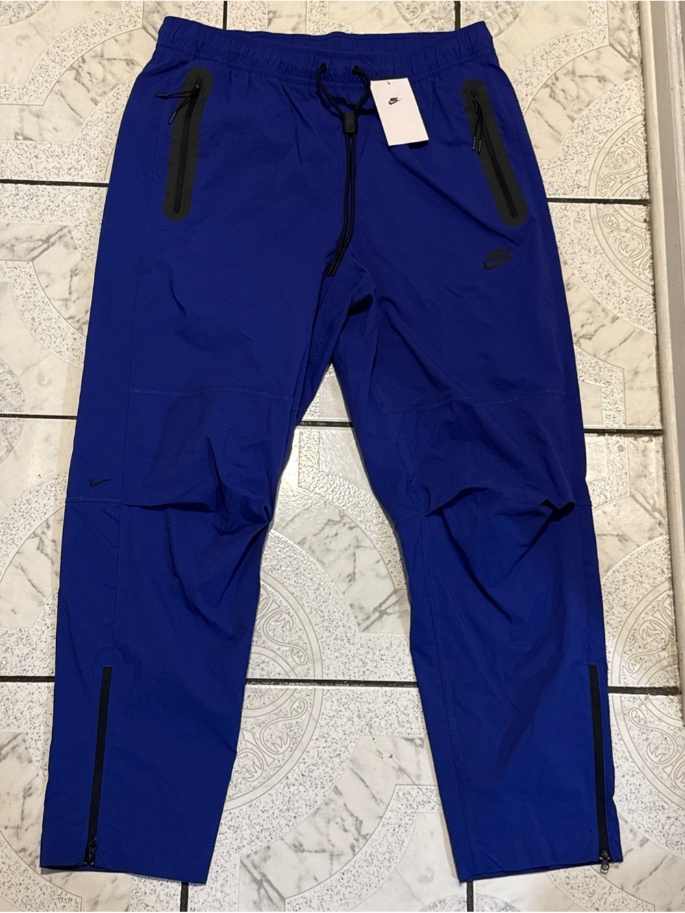 New Nike Tech Woven Tapered Pants Deep Night Blue Men’s Size Large HM8241-539
